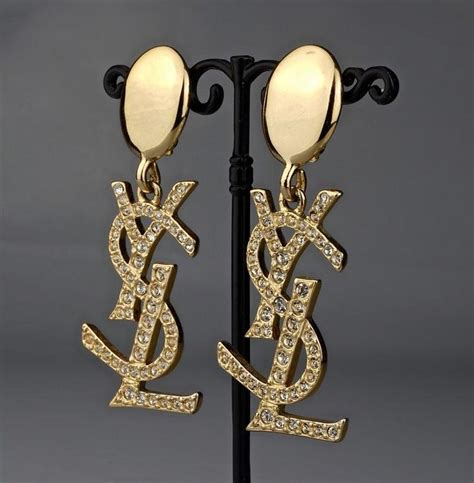 earrings ysl|ysl rhinestone earrings.